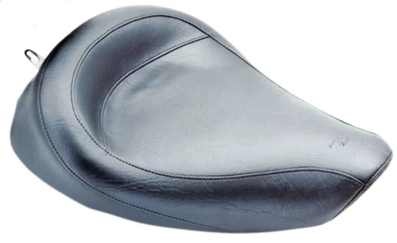 Mustang 91-05 Harley Dyna Standard Touring Solo Seat - Black - Side View