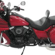 Load image into Gallery viewer, Mustang 11-19 Kawasaki Vulcan 1700, Vaquero Std Touring 1PC Seat w/Driver and Pass Backrest - Black - Installation View