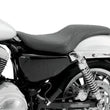 Load image into Gallery viewer, Mustang 04-21 Harley Sportster Tripper Fastback 1PC Seat - Black - Side View