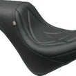Load image into Gallery viewer, Mustang 10-21 Honda VT1300CX Fury Tripper Fastback 1PC Seat w/Diamond Stitch - Black - Side View