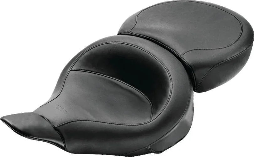 Mustang 80-88 Harley Electra Glide & Tour Glide Wide Touring 1PC Seat - Black - Side View