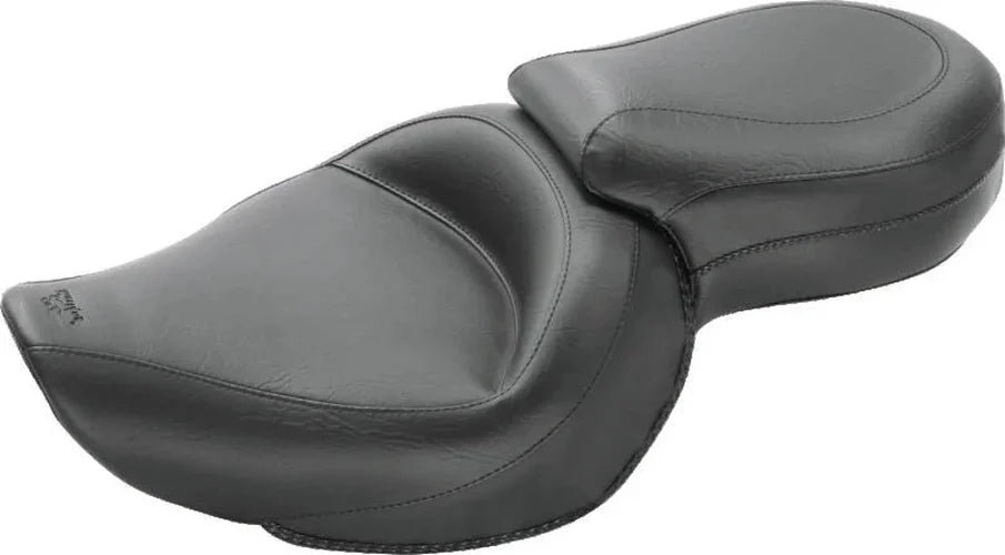Mustang 04-21 Harley Sportster Wide Touring 1PC Seat - Black - Detail View