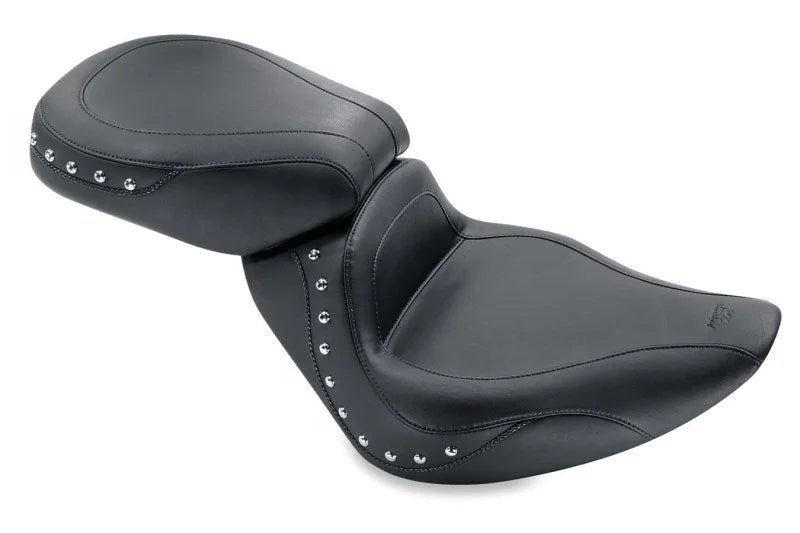 Mustang Sport Touring Passenger Pad w/ Studs - Black - Side View