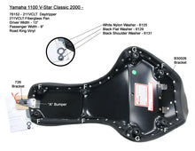 Load image into Gallery viewer, Mustang V-Star 1100 Daytripper 1PC Seat - Black - Side View