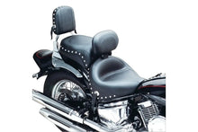 Load image into Gallery viewer, Mustang Yamaha Sissy Bar Pad (7.5 inch x 9 inch) w/Studs- Black - Main Product View