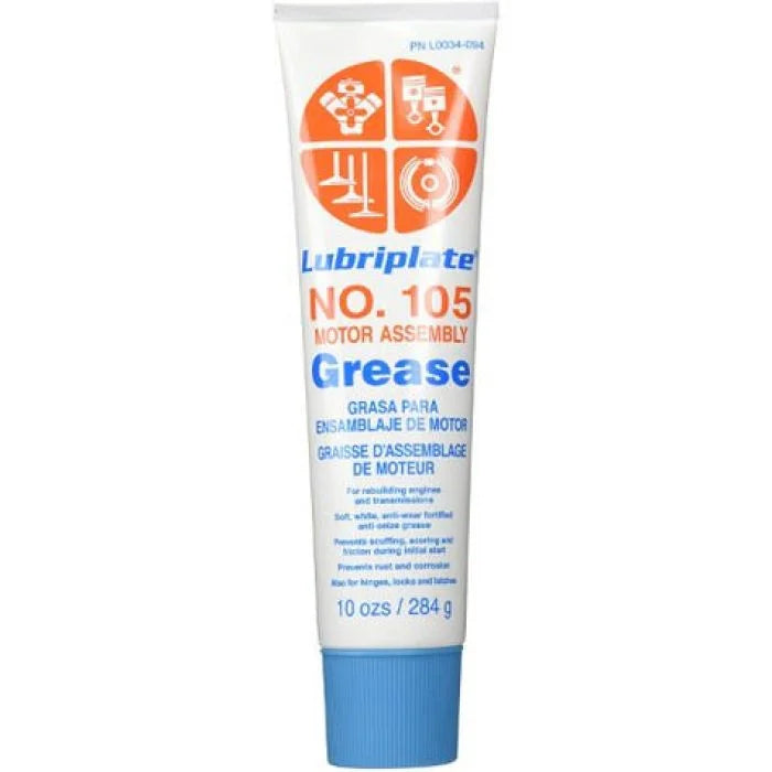 Mystik Lubricants LUBRIPLATE NO.105 MOTOR ASSEMBLY GREASE 10OZ LBRP105