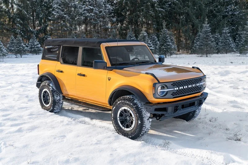N-FAB 2021 Ford Bronco 4 Door Roan Running Boards - Textured Black - Installation View