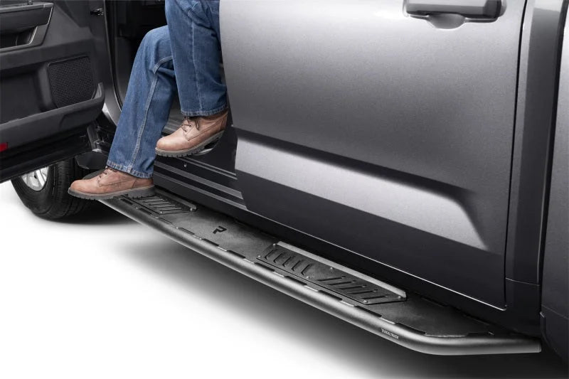 N-FAB 2022 Toyota Tundra CrewMax Roan Running Boards - Textured Black - Back View