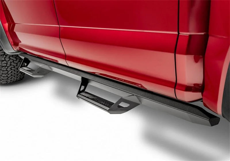 N-Fab 2022 Nissan Frontier CC (All Beds) Predator PRO Step System - Cab Length - Tex. Black - Back View