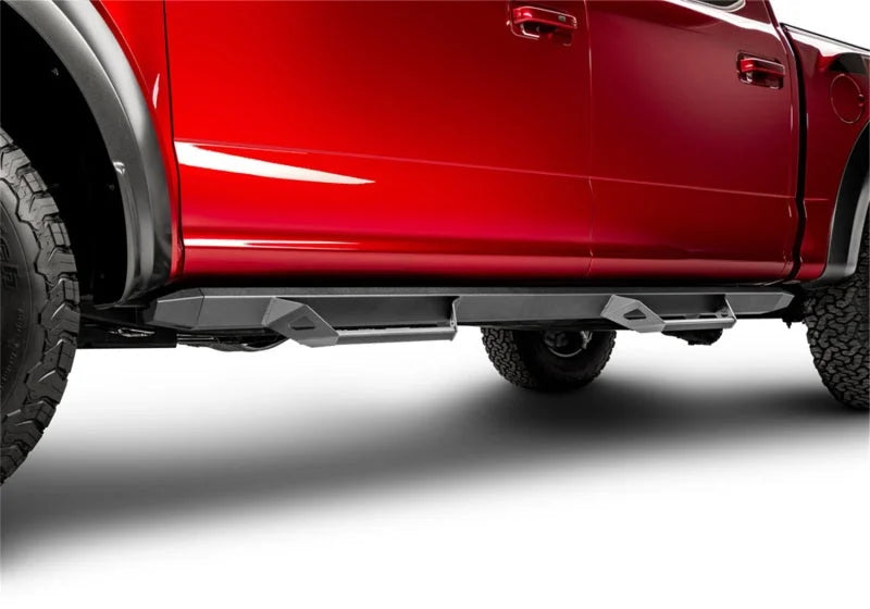 N-Fab 2022 Nissan Frontier CC (All Beds) Predator PRO Step System - Cab Length - Tex. Black - Installation View