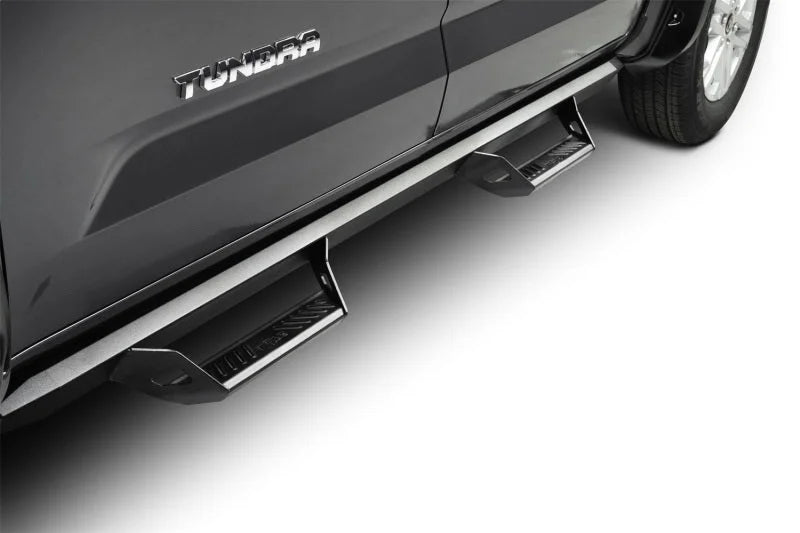 N-Fab 2022 Toyota Tundra Crew Max Cab All Beds SRW Predator Pro Steps Textured Black w/o Bed Access - Installation View