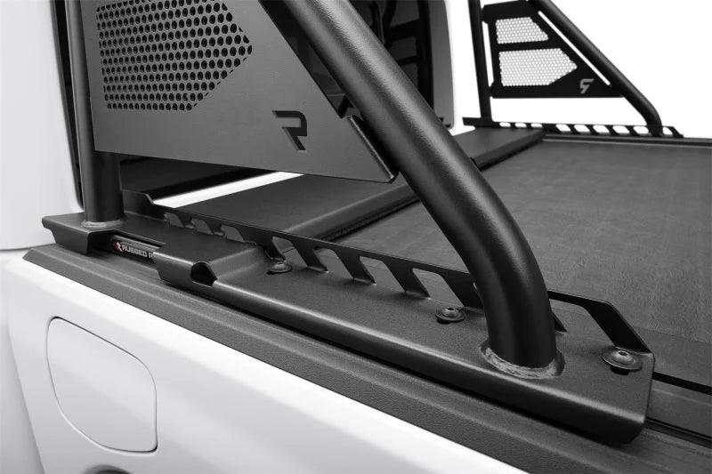 N-Fab ARC Sports Bar 20-22 Jeep Gladiator - Textured Black(Roll-N-Lock Cover Fitment Only) - Side View