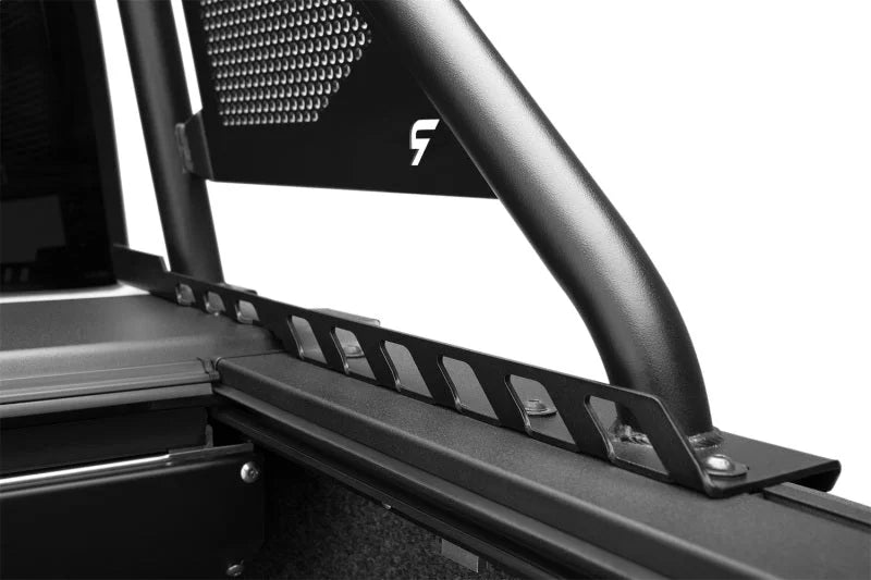 N-Fab ARC Sports Bar 20-22 Jeep Gladiator - Textured Black(Roll-N-Lock Cover Fitment Only) - Back View