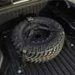 Load image into Gallery viewer, N-Fab Bed Mounted Rapid Tire Strap Universal - Gloss Black - Black Strap - Side View