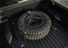 Load image into Gallery viewer, N-Fab Bed Mounted Rapid Tire Strap Universal - Gloss Black - Black Strap - Side View