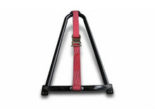 Load image into Gallery viewer, N-Fab Bed Mounted Tire Carrier Universal - Gloss Black - Red Strap - Main Product View