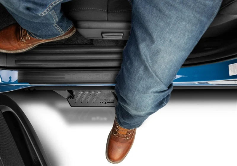 N-Fab EPYX 05-18 Toyota Tacoma Double Cab - Cab Length - Tex. Black - Back View