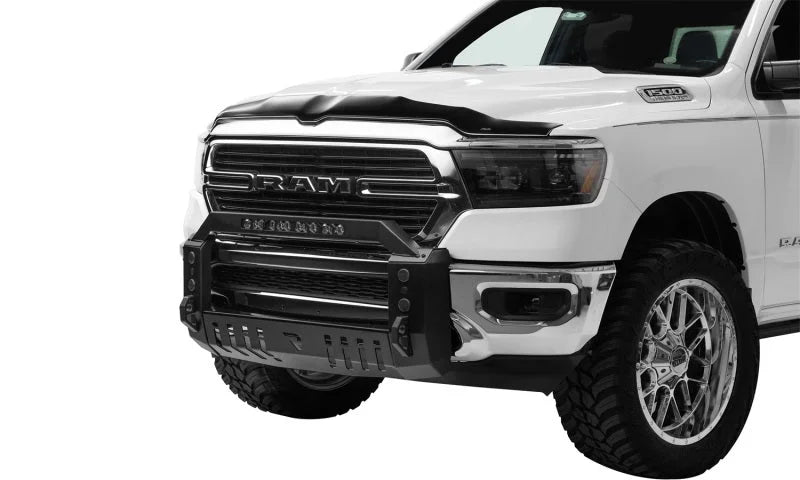 N-Fab HVM Bull Bar 19-23 Dodge Ram 1500 - Tex. Black - Side View