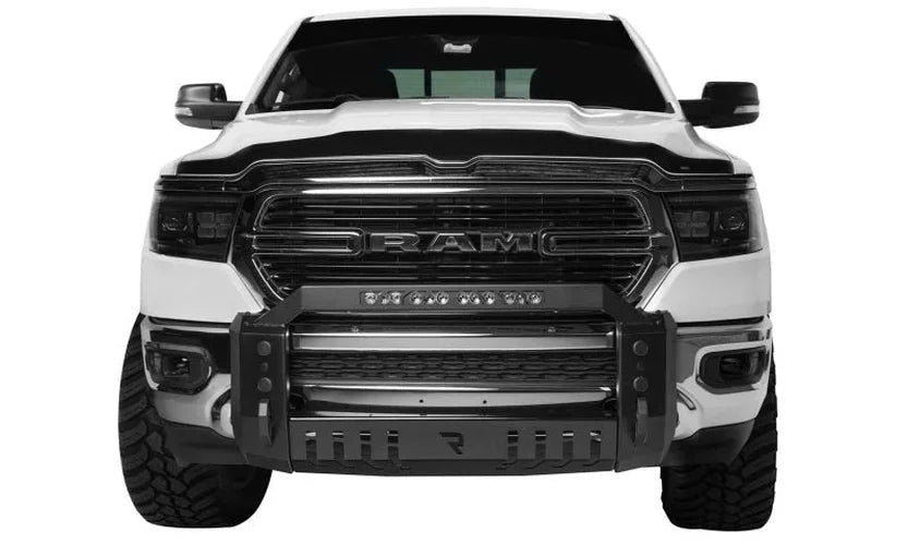 N-Fab HVM Bull Bar 19-23 Dodge Ram 1500 - Tex. Black - Back View
