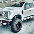 Load image into Gallery viewer, N-Fab M-RDS Front Bumper 2017 Ford F250/F350 Super Duty - Tex. Black w/Silver Skid Plate - Side View
