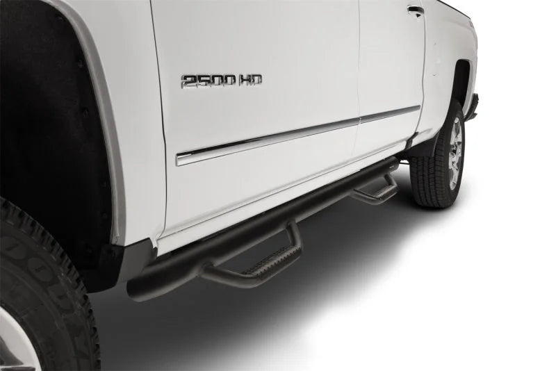 N-Fab Nerf Step 01-06 Chevy-GMC 1500/2500/3500 Crew Cab 8ft Bed - Tex. Black - Bed Access - 3in - Additional View 6