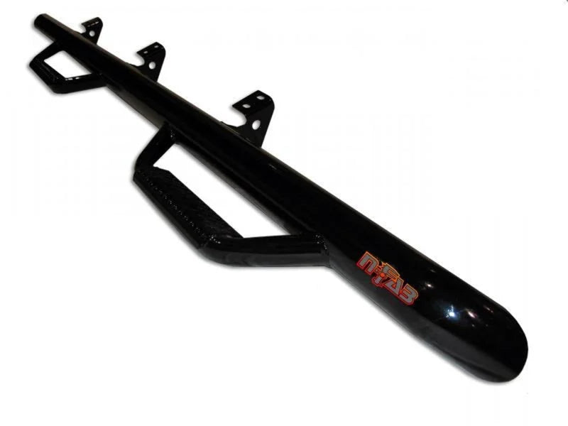 N-Fab Nerf Step 03-06 Chevy Avalanche w/out Cladding SUV 5.3ft Bed - Tex. Black - W2W - 3in - Back View