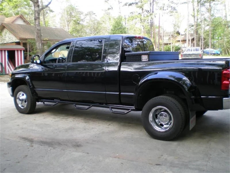 N-Fab Nerf Step 06-09 Dodge Ram 1500/2500/3500 Mega Cab 6.4ft Bed - Gloss Black - Bed Access - 3in - Additional View 11