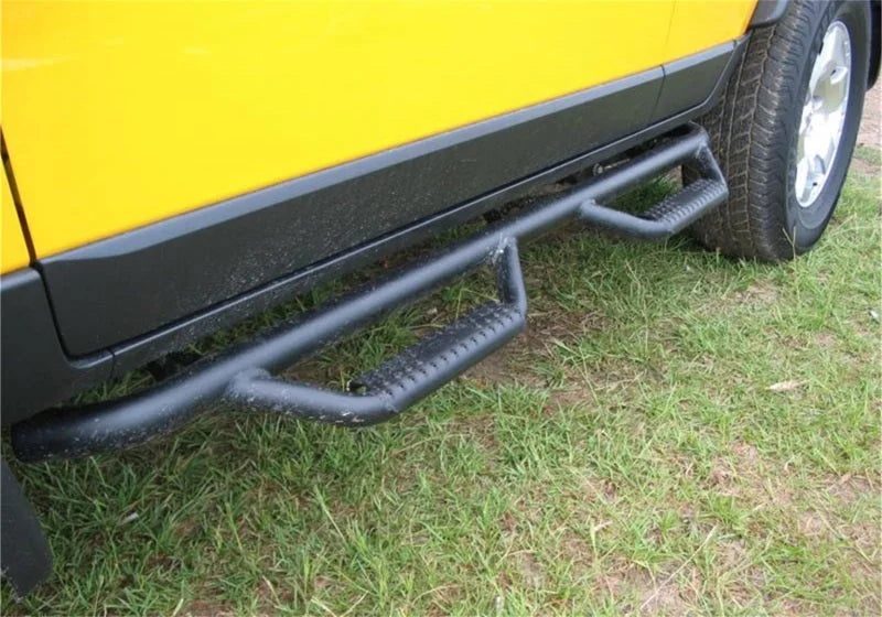 N-Fab Nerf Step 06-17 Toyota FJ Cruiser SUV 4 Door - Tex. Black - W2W - 2in - Back View
