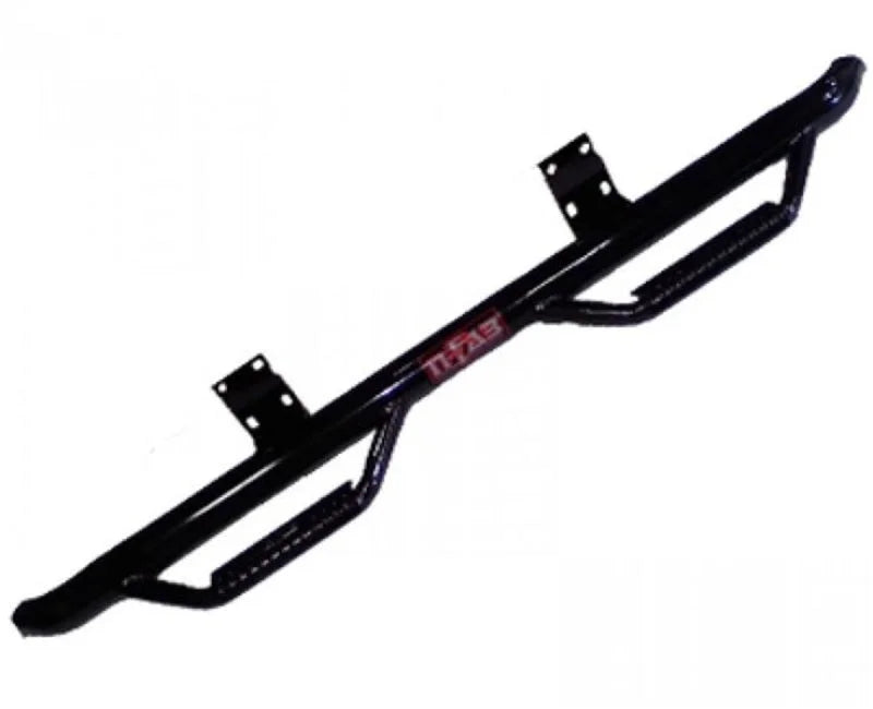 N-Fab Nerf Step 07-13 Chevy-GMC 2500/3500 07-10 1500 Crew Cab - Gloss Black - Cab Length - 3in - Side View