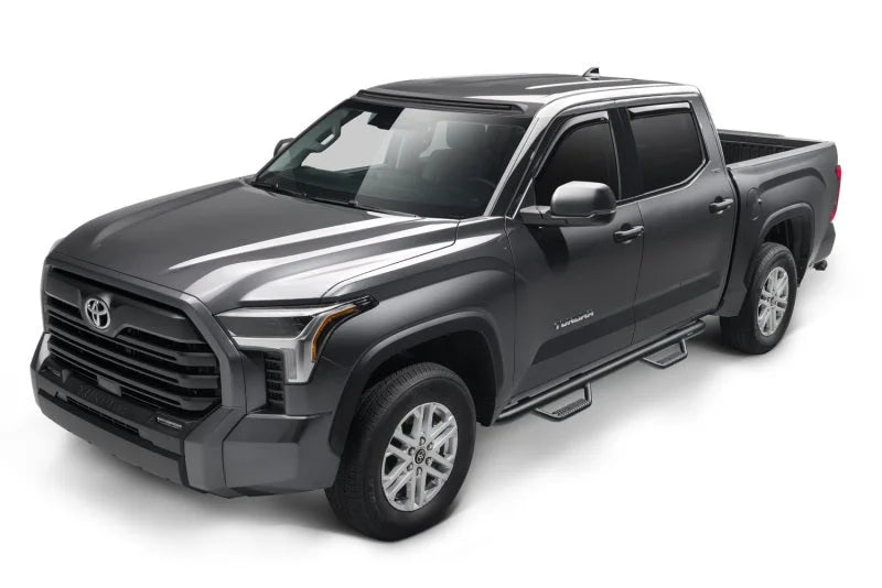 N-Fab Nerf Step 07-17 Toyota Tundra CrewMax 5.6ft Bed - Tex. Black - Bed Access - 3in - Installation View