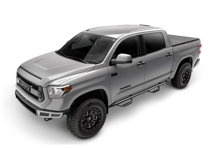 N-Fab Nerf Step 10-17 Dodge Ram 2500/3500 Mega Cab 6.4ft Bed - Tex. Black - W2W - 3in - Side View
