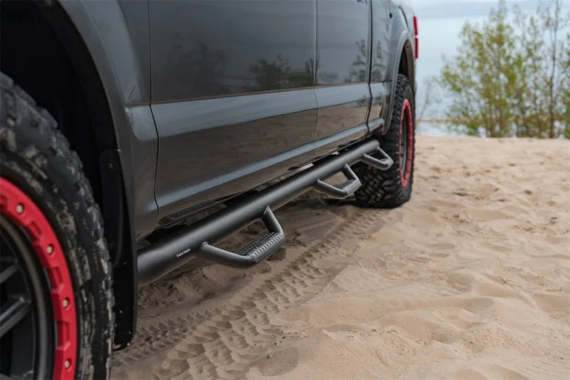 N-Fab Nerf Step 15-17 Ford F-150 SuperCrew 5.5ft Bed - Tex. Black - Bed Access - 3in - Additional View 9