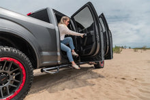Load image into Gallery viewer, N-Fab Nerf Step 15-17 Ford F-150 SuperCrew 6.5ft Bed - Tex. Black - Bed Access - 3in - Side View