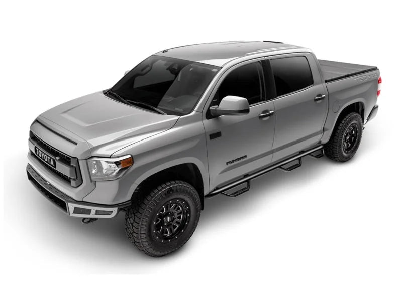 N-Fab Nerf Step 15-17 GMC - Chevy Canyon/Colorado Crew Cab 5ft Bed - Gloss Black - Bed Access - 3in - Additional View 5