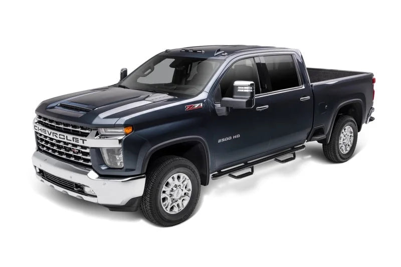 N-Fab Nerf Step 19-20 Chevy/GMC 1500 Double Cab - Cab Length - Gloss Black - 3in - Additional View 5