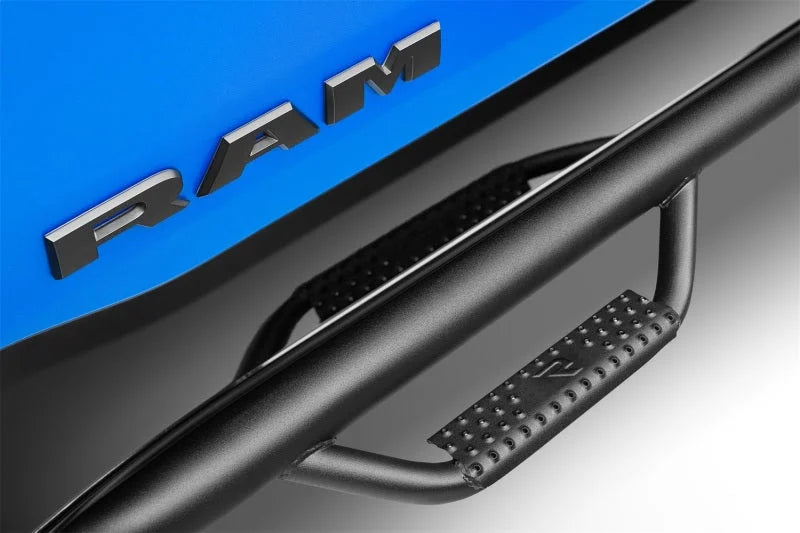 N-Fab Nerf Step 19-20 Ram 1500 Quad Cab - Cab length - Tex. Black - Side View