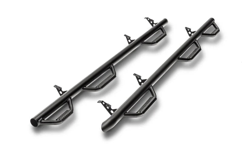 N-Fab Nerf Step 2017 Chevy-GMC 2500/3500 Crew Cab 8ft Bed - Tex. Black - Bed Access - SRW - 3in - Main Product View