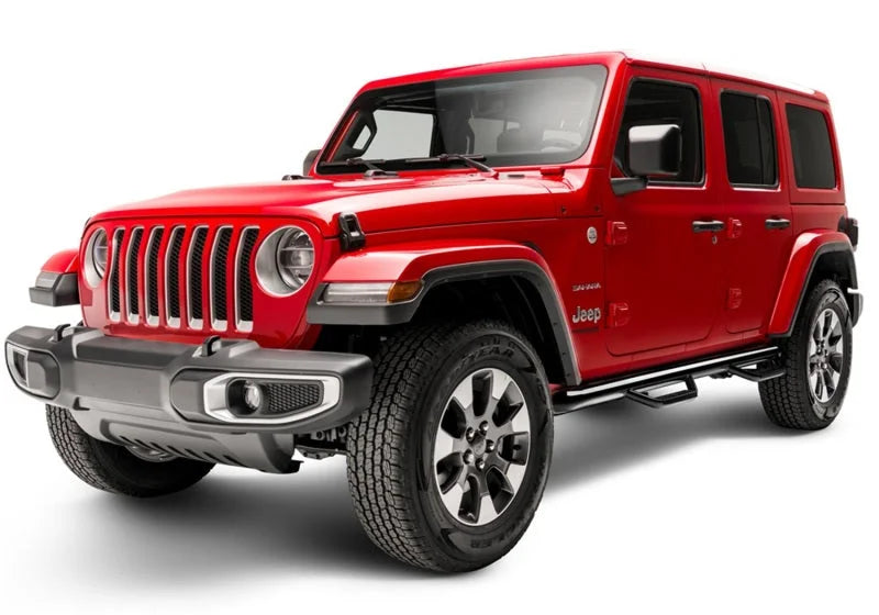 N-Fab Nerf Step 2018 Jeep Wrangler JL SUV 4 Door- Gloss Black - W2W - 3in - Additional View 5
