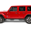 Load image into Gallery viewer, N-Fab Nerf Step 2018 Jeep Wrangler JL SUV 4 Door- Tex. Black - W2W - 3in - Back View