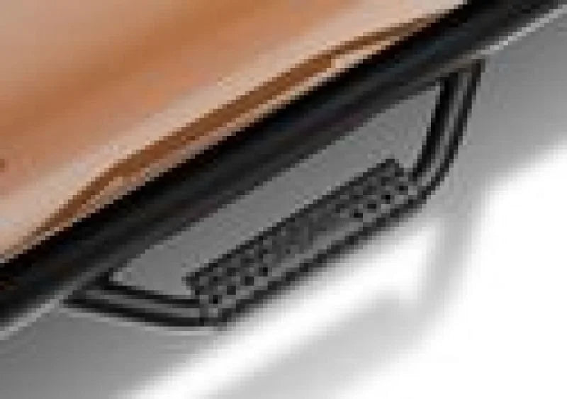 N-Fab Nerf Step 2019 Ford Ranger Crew Cab - Tex. Black - Cab Length - 3in - Back View