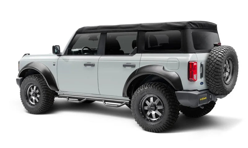 N-Fab Nerf Step 2021 Ford Bronco (4 Door) - Tex. Black - SRW - 3in - Installation View