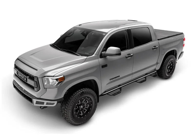 N-Fab Nerf Step 73-87 Chevy 1500/2500/3500 Crew Cab 8ft Bed - Gloss Black - Bed Access - 3in - Additional View 7