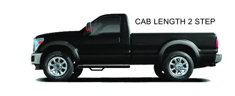 N-Fab Nerf Step 87-97 Ford F-250/350 Ext. Cab - Tex. Black - Cab Length - 3in - Additional View 6