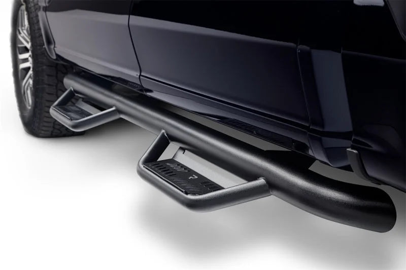 N-Fab Podium LG 15-17 Ford F-150 SuperCrew - Tex. Black - 3in - Side View