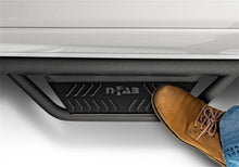 Load image into Gallery viewer, N-Fab Podium LG 15.5-17 Dodge Ram 1500 Quad Cab 6.4ft Standard Bed - Tex. Black - Bed Access - 3in - Back View