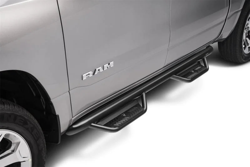 N-Fab Podium LG 19-20 Dodge RAM 1500 Crew Cab - Cab Length - Tex. Black - 3in - Back View