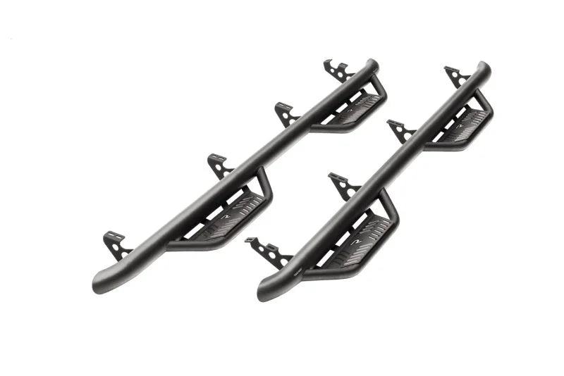 N-Fab Podium LG 19-21 Ram 1500 (New Body Style) SRW Quad Cab Length - Tex. Black - Main Product View