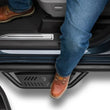 Load image into Gallery viewer, N-Fab Podium LG 2019 Chevy/GMC 1500 Crew Cab - Cab Length - Tex. Black - 3in - Back View