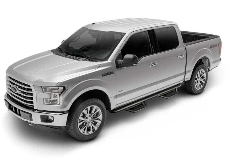 N-Fab Podium LG 2019 Ford Ranger Crew Cab All Beds - Tex. Black - Cab Length - 3in - Side View