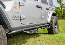 Load image into Gallery viewer, N-Fab Podium LG 2019 Jeep Wrangler JT 4DR Truck - Full Length - Tex. Black - 3in - Installation View